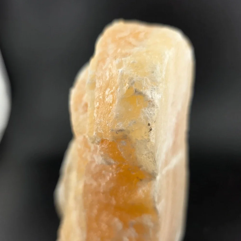 Orange‎ Calcite Bookend Natural Crystal Mineral Specimen Display Hecho En Mexico